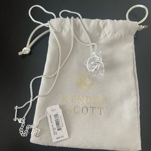 Kendra Scott Presleigh Love Knot Silver Necklace